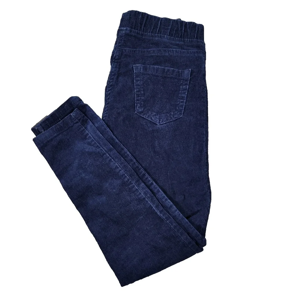 Mini Boden Kids Navy‎ Blue Corduroy Pull On Pants Size 9Y